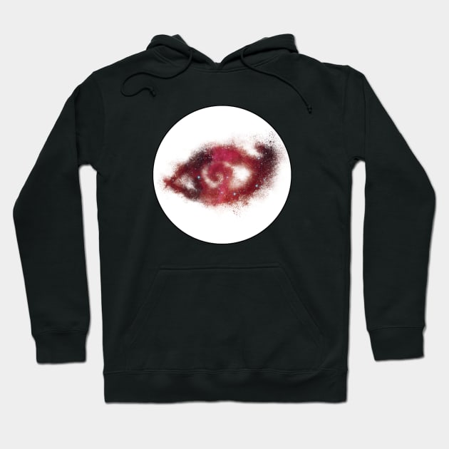 Shadowhunters rune / The mortal instruments - galaxy eye rune sand explosion (red galaxy) - Mundane gift idea Hoodie by Vane22april